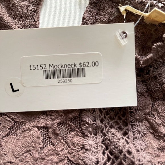 Mystree Brown Ruffled Blouse with Mandarin Collar - Picture 7 of 7